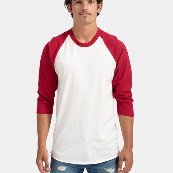 Tultex 245 - Unisex Fine Jersey Raglan Tee Thumbnail